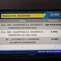 Photo taken at BRT - Estação Paulo Malta Rezende by Regis on 1/23/2018