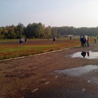Photo taken at Футбольное поле ОмГАУ by Alexey P. on 9/13/2014