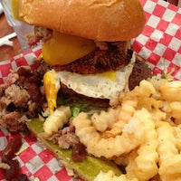 Photo taken at Burgers BBQ &amp;amp; Brews by Toni T. on 11/18/2012