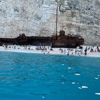 Photo taken at Navagio by Jan R. on 10/26/2022
