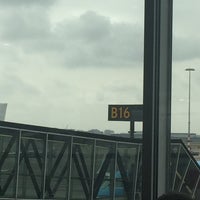 Photo taken at Gate B16 by Renze H. on 4/21/2017
