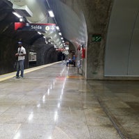 Photo taken at Estação de Metrô Brotas by Ana Clara #. on 8/27/2016