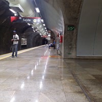 Photo taken at Estação de Metrô Brotas by Ana Clara #. on 8/25/2016