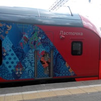 Photo taken at Поезд №731/745 «Ласточка» Москва - Смоленск by Анна Б. on 7/30/2014