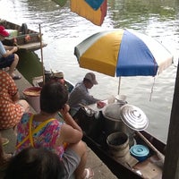 Photo taken at Wat Sai Floating Market by พลอยชมพู ท. on 8/3/2014