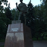 Photo taken at Памятник Махатме Ганди by Vadim Y. on 7/31/2017