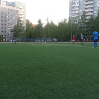 Photo taken at Футбольное поле школы №60 by Alex Z. on 5/18/2014