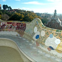 Photo taken at Park Güell by Mariam S. on 1/22/2015