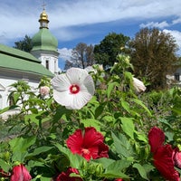 Photo taken at Vydubychi monastery by Yu T. on 8/9/2021
