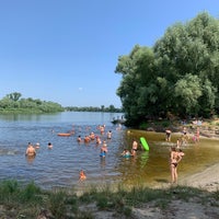 Photo taken at пляж на Пуховке by Yu T. on 7/16/2021
