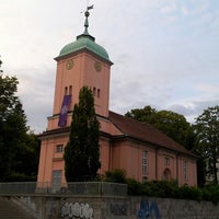Photo taken at Dorfkirche Schöneberg by Chris S. on 8/6/2014