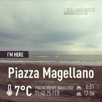 Photo taken at Piazza Magellano by Massimiliano C. on 2/25/2013