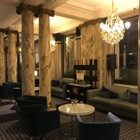 Photo taken at Hôtel Brighton by Kate G. on 11/30/2017
