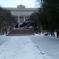 Photo taken at Памятник Чапаеву by Dim B. on 1/2/2017