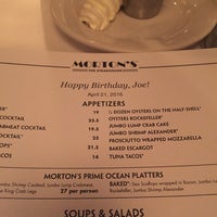 Morton's the sale steakhouse menu