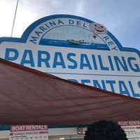 Photo taken at Marina Del Rey Parasailing by Julian B. on 4/22/2017