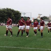 Photo taken at 早稲田大学上井草グラウンド by 後藤 民. on 6/9/2013