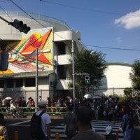 Photo taken at 池尻小学校第二体育館 by hibitch m. on 10/14/2013