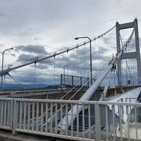 Photo taken at 来島海峡第二大橋 by 冷 on 8/16/2022
