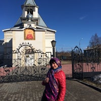 Photo taken at Храм Святой блаженной Ксении Петербургской by Юллиана С. on 4/20/2014