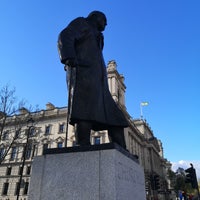 Photo taken at Winston Churchill Statue by Tudor I. on 4/15/2024