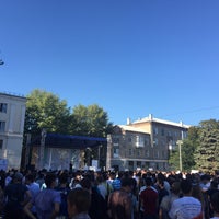 Photo taken at Октябрьская площадь by Елена К. on 9/8/2016
