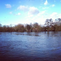 Photo taken at Shepperton Lock by Mark F. on 1/1/2013
