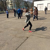 Photo taken at Стадион гимназии №8 by Liza B. on 4/12/2016