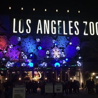 Photo taken at Los Angeles Zoo Lights by Fatima on 1/2/2015