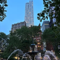 Photo taken at City Hall Park Fountain by Bradley M. on 6/12/2023