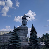 Photo taken at Памятник воинам Уральского добровольческого танкового корпуса by Александр Б. on 7/28/2018