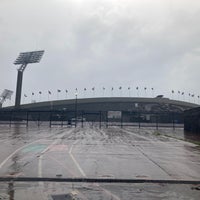 Photo taken at Estacionamiento del Estadio Olímpico Universitario by Jesús .. on 9/17/2023