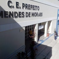 Photo taken at CE Prefeito Mendes de Moraes by Mayara F. on 7/30/2014