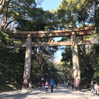 Photo taken at Meiji Jingu Shrine by Eisa N. on 2/3/2019