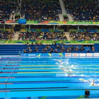 Photo taken at Olympic Aquatics Stadium by Cida F. on 9/16/2016