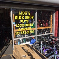 Photo taken at Lion&amp;#39;s Bike Shop by Novac P. on 1/20/2014