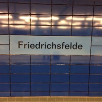Photo taken at U Friedrichsfelde by Intelli U. on 12/5/2015