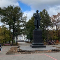 Photo taken at Памятник Ленину by biobox on 10/2/2021