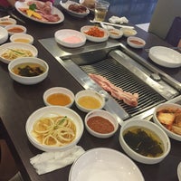 Photo taken at Ju Shin Jung Korean Charcoal BBQ by Beau T. on 8/27/2015