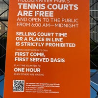 Photo taken at Hudson River Park Tennis Courts by David on 7/25/2023