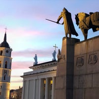 Photo taken at Great Duke Gediminas monument by Thomas v. on 10/26/2019