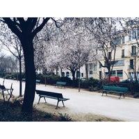 Photo taken at Square Claude Nicolas Ledoux by Marcel M. on 3/20/2015