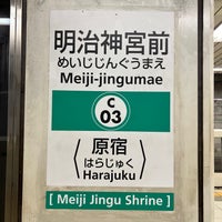 Photo taken at Chiyoda Line Meiji-jingumae &amp;#39;Harajuku&amp;#39; Station (C03) by Joan C. on 9/16/2023