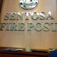 Photo taken at Sentosa Fire Station (Stn18) by Ahtao 9. on 1/18/2013