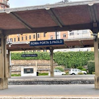 Photo taken at Roma Porta San Paolo (Roma-Lido) by Pianopia P. on 4/21/2022