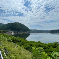 Photo taken at Kamafusa Dam by クリ山 マ. on 8/11/2022