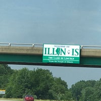 Photo taken at Indiana / Illinois State Line by Gene B. on 6/7/2019