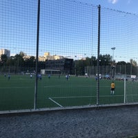 Photo taken at Fotbalové hřiště ČAFC Praha by Viktorie L. on 9/8/2018