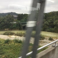 Photo taken at 仙台市地下鉄 東西線 広瀬川橋梁 by Damkichi on 9/7/2016