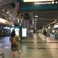 Photo taken at HarbourFront MRT Interchange (NE1/CC29) by Angeli C. on 9/28/2022